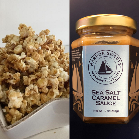Super Easy Salted Caramel Popcorn