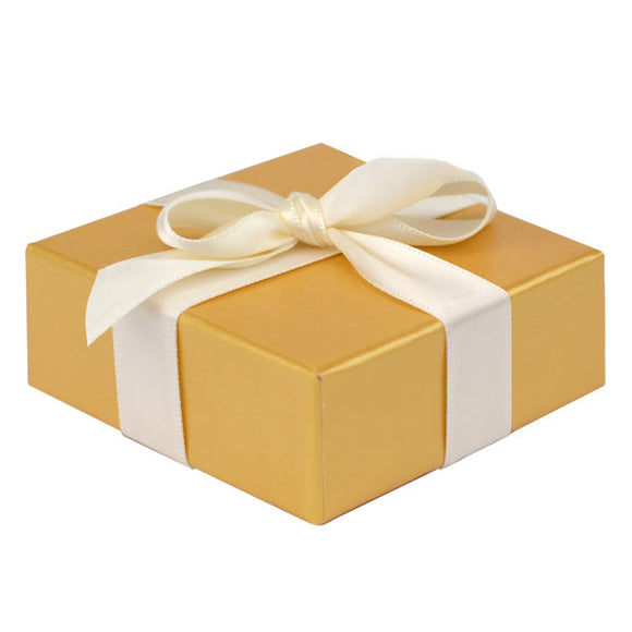 4 pc Gold Gift Boxes | Custom Chocolate Favors | Harbor Sweets
