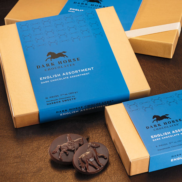 専用販売　マウイポテトチップス & チートス　アメニティーバッグ　チョコレート English' Assortment | Dark Horse Chocolates | Harbor Sweets