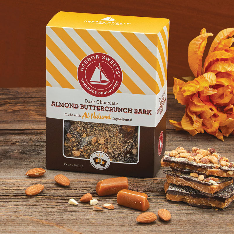 Dark Chocolate Almond Buttercrunch Bark - 10 oz