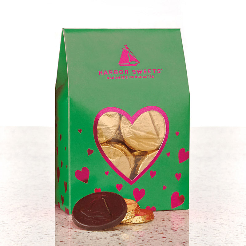 Marblehead Mints Chocolate Heart Pouch - 20 pc.