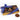 Milk Chololates shaped as soccer balls in a gold box with blue Boston ribbon