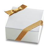 White Box with Gold Ribbon, Set of 5 - Harbor Sweets